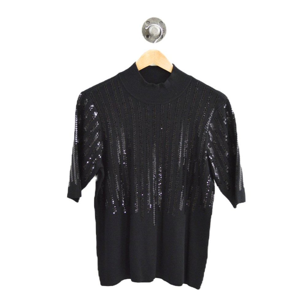 Alfani Sequin Mock Neck Sweater #122-19